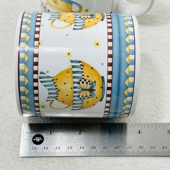 Sakura Mug Debbie Mumm Vintage Country Kitchen Set 2 Countryside Americana Farm - Picture 8 of 8